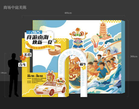 插画佛山汽车美食活动美陈布置_源文件下载_AI格式_8009X6312像素-美陈,布置,摊位-作品编号:2025073013586769-志设-zs9.com