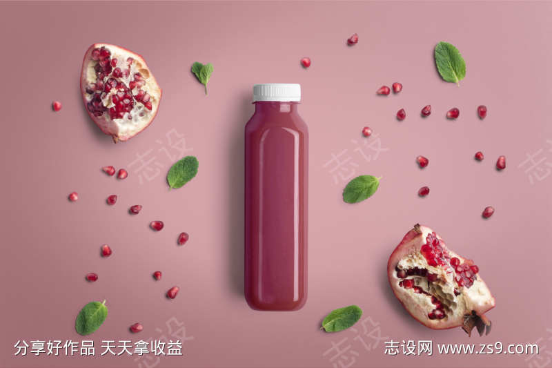 石榴汁海报素材