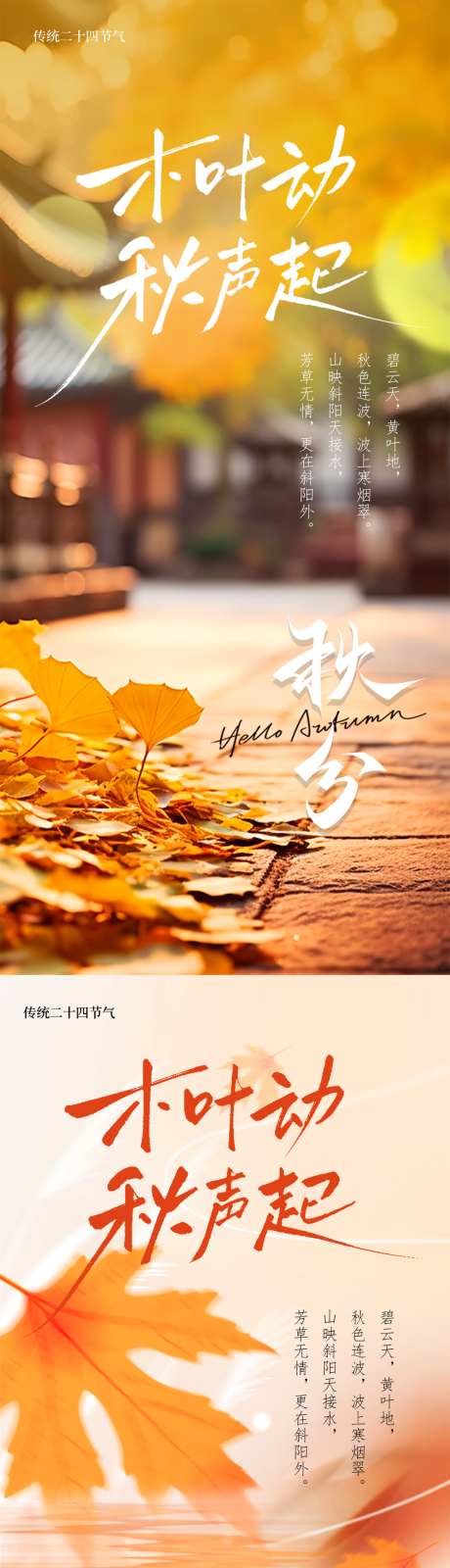 24节气秋分简约海报_源文件下载_PSD格式_994X4301像素-银杏,落叶知秋,简约-作品编号:2025080109284322-志设-zs9.com