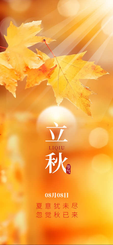 立秋节气海报_源文件下载_PSD格式_1242X2688像素-立秋海报,海报设计,二十四节气-作品编号:2025080111232896-志设-zs9.com