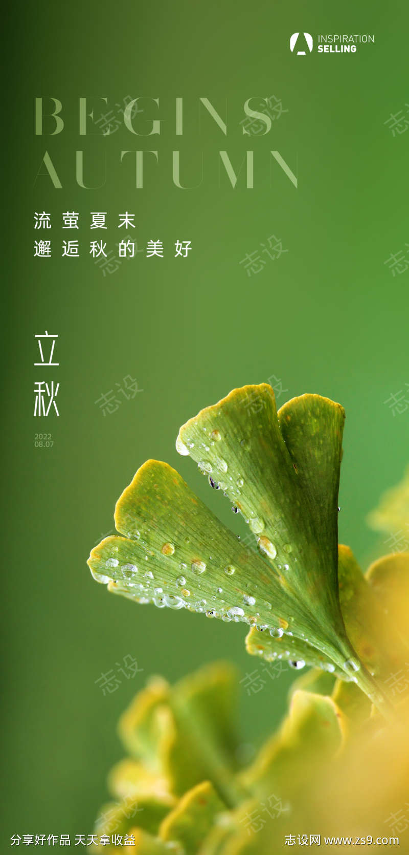 地产立秋海报