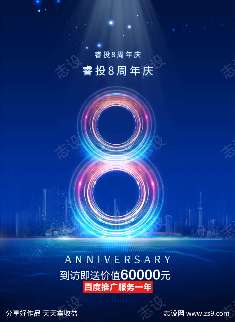 8周年庆海报