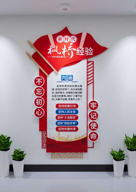 竖版新时代枫桥经验公安标语警营文化墙_源文件下载_CDR格式_4000X5624像素-新时代,文化墙,公安标语警-作品编号:2025080810537906-源文件库-ywjfx.cn