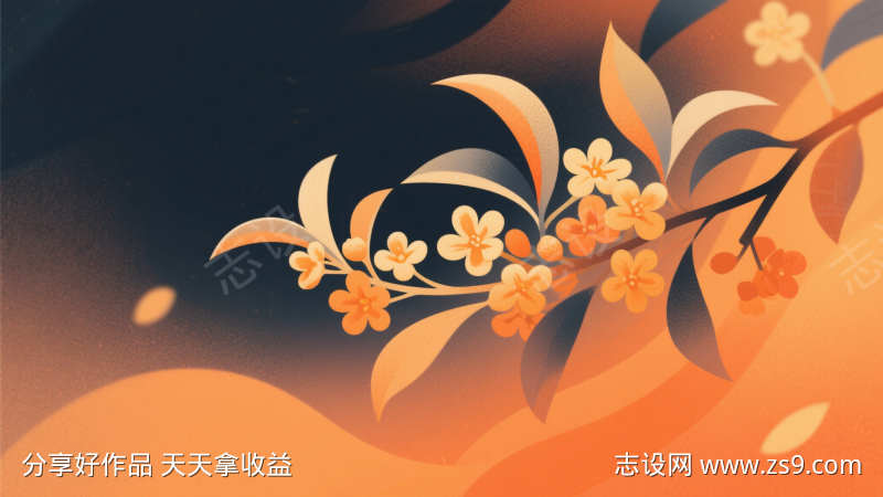 秋日桂花主画面背景