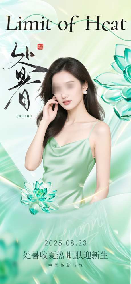 处暑节气海报_源文件下载_PSD格式_1242X2688像素-处暑,处暑海报,节气海报-作品编号:2025080915206555-志设-zs9.com