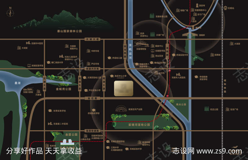 黑金地产高级区位图