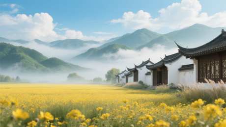 秋季写实风景插画_AI图片下载_采样_2048X1152像素-自然,写实风格,风景插画-作品编号:2025081209554095-志设-zs9.com