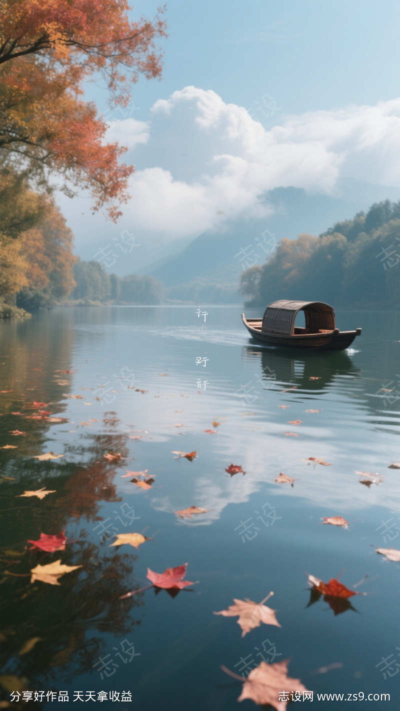 秋分海报背景