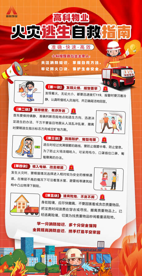 火灾逃生自救指南