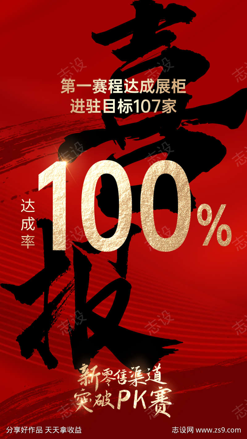 喜报战报海报