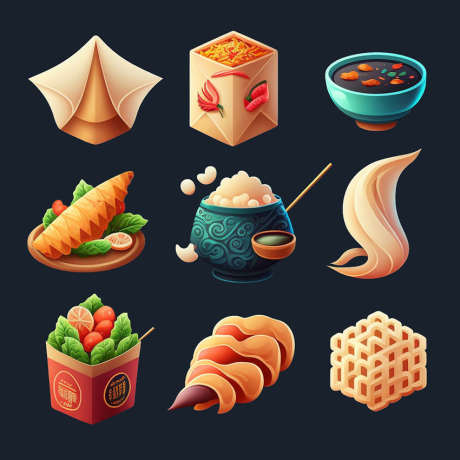 美食插图元素_源文件下载_PSD格式_850X850像素-元素,装饰,插画-作品编号:2025083112277282-志·设˰网