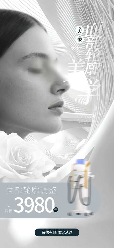简约高级质感面部轮廓整形医美美容美业项目_源文件下载_PSD格式_1242X2688像素-促销,优惠,美业-作品编号:2025081709441440-志设