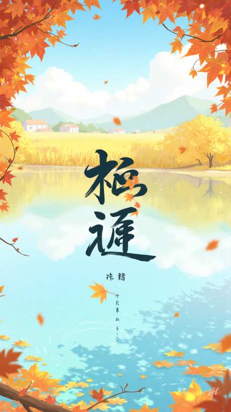 立秋秋天海报_AI图片下载_euler采样_864X1536像素-展板,稻田,湖水-作品编号:2025081915239825-志设