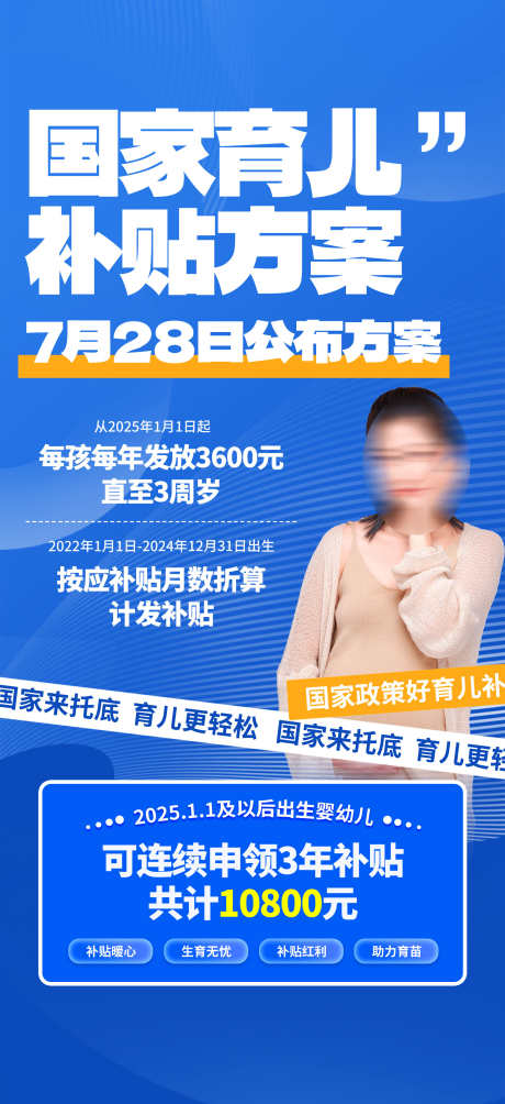 大气国家育儿补贴政策海报_源文件下载_PSD格式_1949X4252像素-海报,政策,补贴-作品编号:2025082009397721-志ˌ设˱网