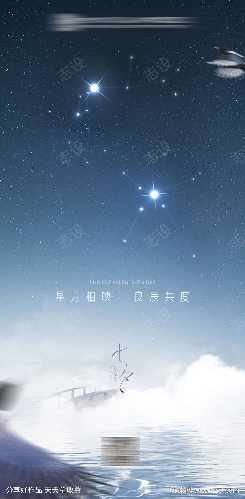 医院七夕情人节海报