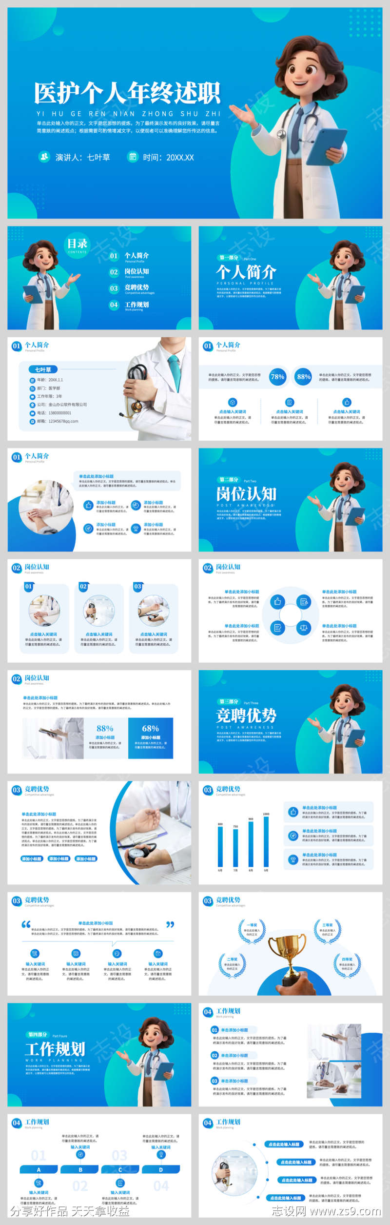蓝绿色医疗工作总结