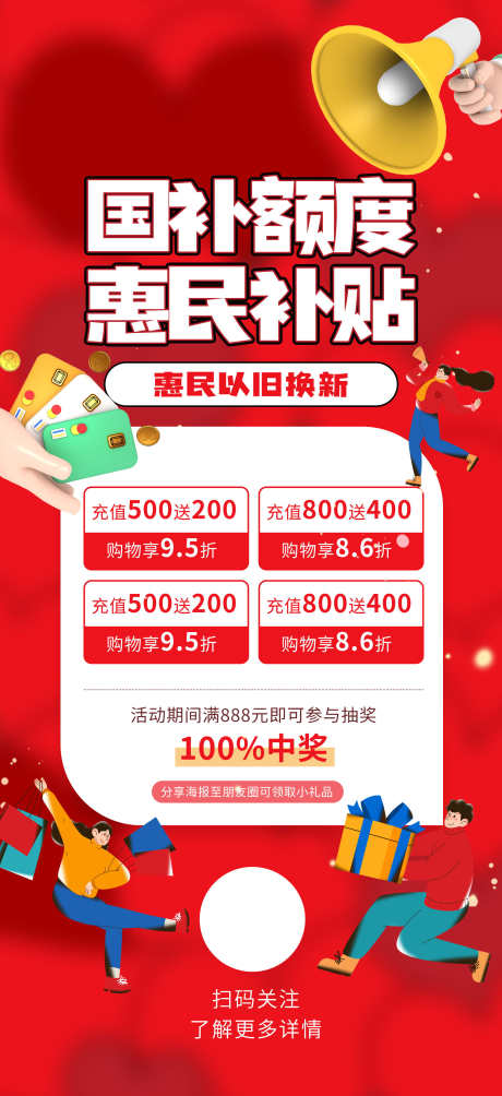 以旧换新政府补贴国补活动宣传海报_源文件下载_PSD格式_1949X4252像素-海报,宣传,国补活动-作品编号:2025082210261459-志设