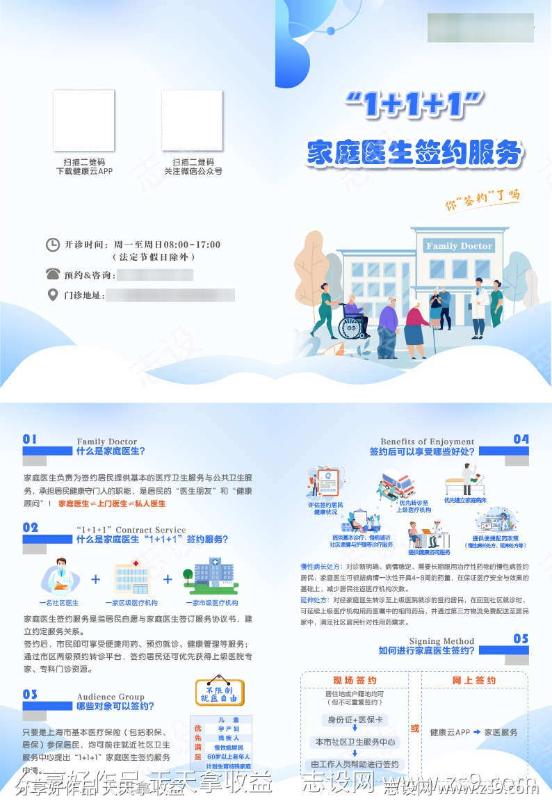 家庭医生折页设计