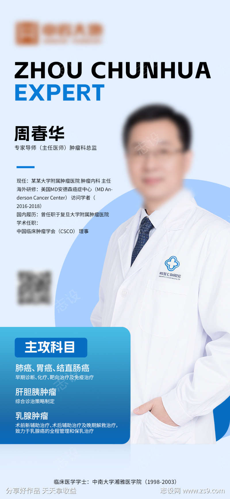 医疗专家介绍海报