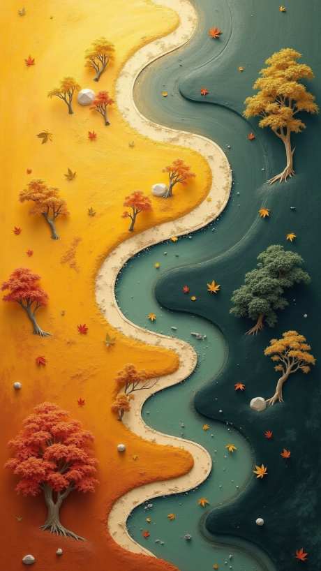 秋季油画插画海报背景_AI图片下载_euler采样_864X1536像素-海报,插画,金色-作品编号:2025082616434573-志设