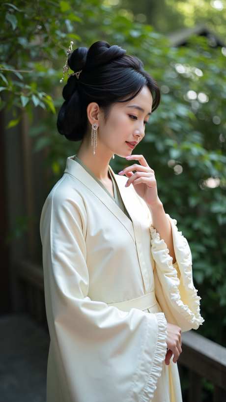 国潮古风美女模特摄影写真_AI图片下载_dpmpp_2m采样_864X1536像素-摄影,写真,美女-作品编号:2025082616455266-志˜设‘网