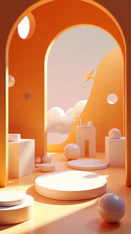 C4D产品展台背景_AI图片下载_dpmpp_2m采样_864X1536像素-展台,背景,产品-作品编号:2025082619113777-志˱设’网