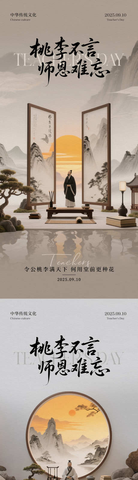 教师节中式海报_源文件下载_PSD格式_1181X5112像素-书法,山水,C4D-作品编号:2025082811395053-志设