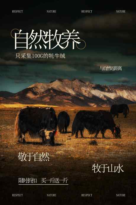 自然复古牦牛线绒宣传活动海报_源文件下载_PSD格式_3543X5315像素-活动,促销,线绒-作品编号:2025083115298167-志·设˓网