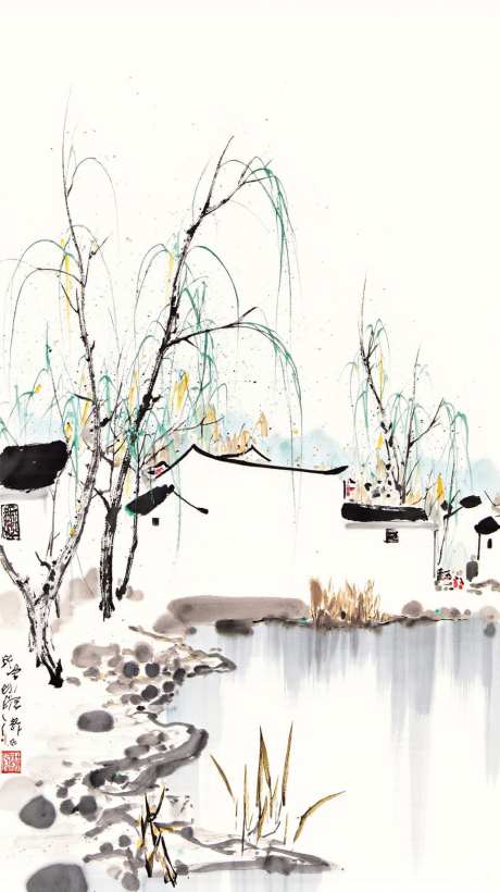 水墨画风格_SD模型下载_safetensors格式_960X1712像素-风景,中国画,国画-作品编号:2025090113498595-志ˉ设ˌ网