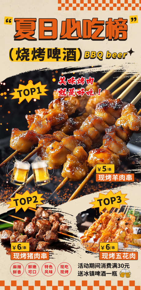 餐饮美食招牌菜海报源文件53_源文件下载_PSD格式_1200X2475像素-必吃,五花肉,猪肉串-作品编号:2025090210365281-志`设˒网