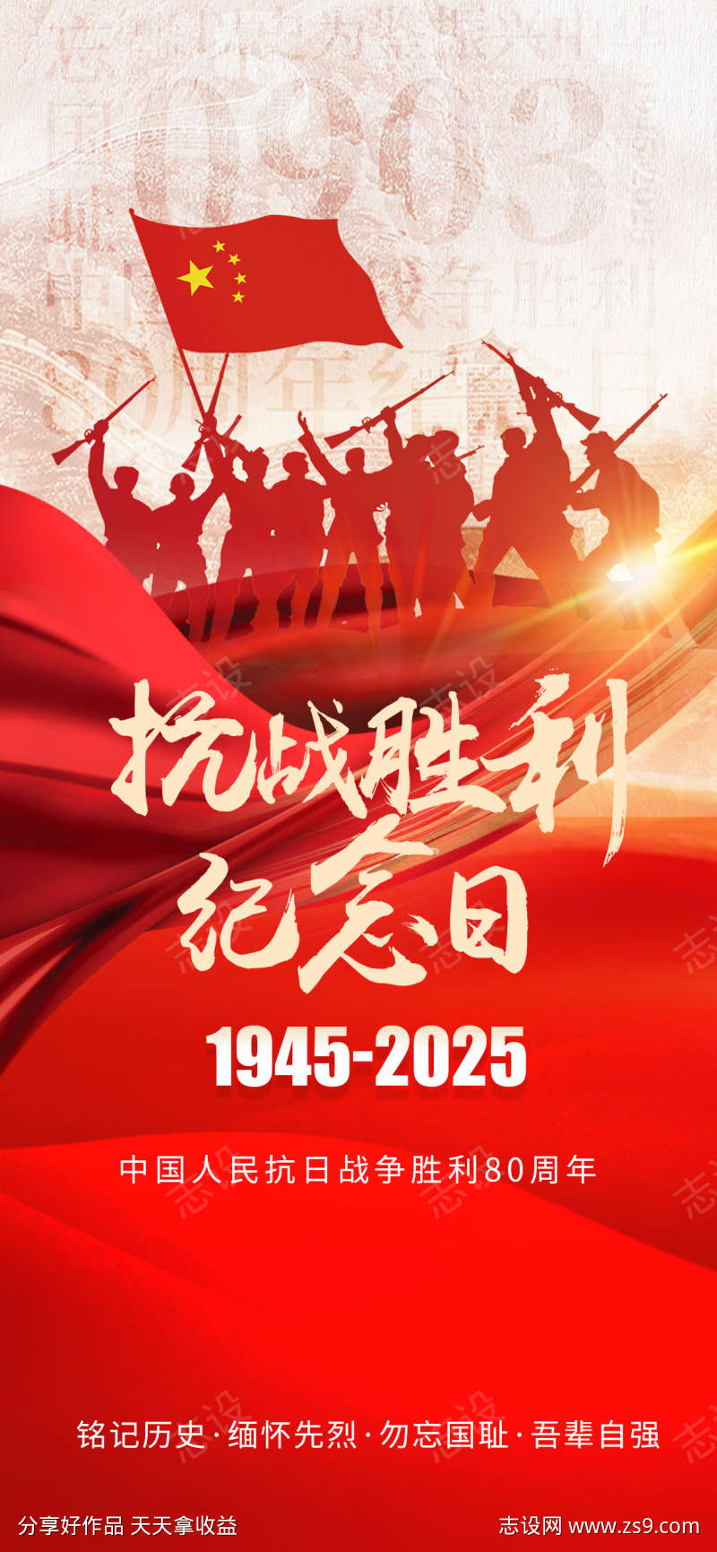 93大阅兵抗日战争胜利80周年海报