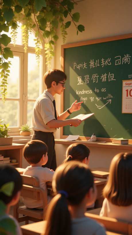 感恩教师海报_AI图片下载_euler采样_864X1536像素-上课,学生,教师节-作品编号:2025090309506905-志‛ۛ设.网