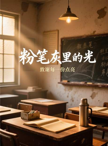 粉笔灰里的光_AI图片下载_采样_880X1184像素-教师,桌子,老师-作品编号:2025090315592069-志‘设.网