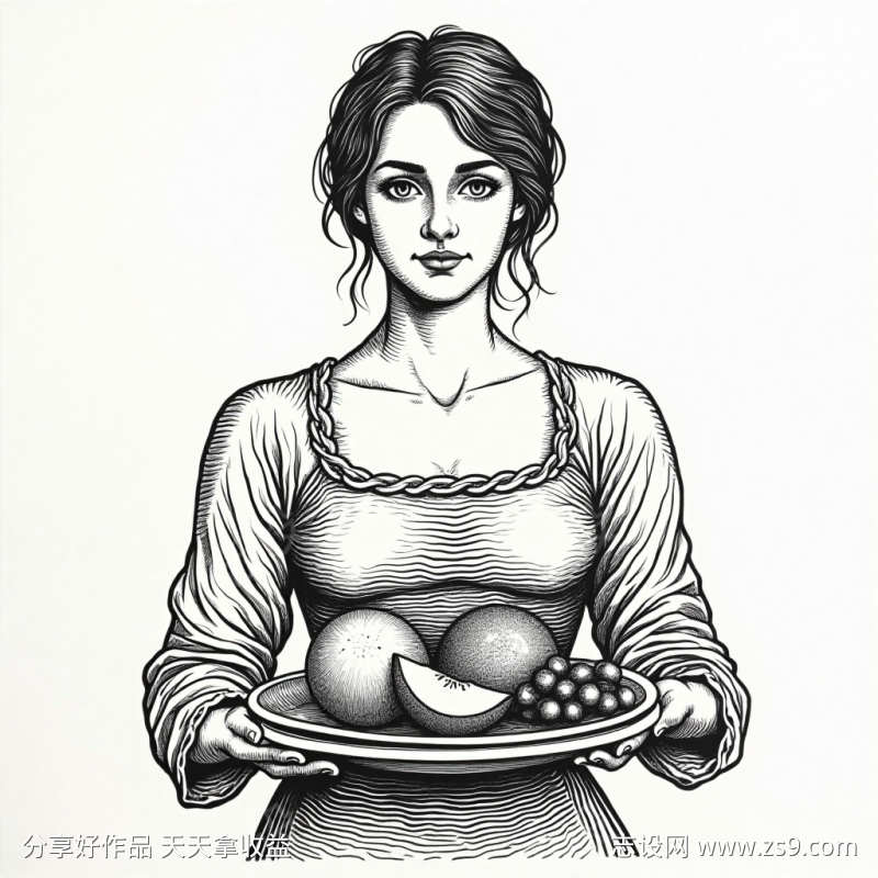 法国水果女郎送餐