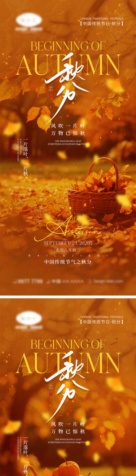 秋分节气海报_源文件下载_PSD格式_1000X4340像素-24节气,黄色,落叶-作品编号:2025090515438933-志‛ۛ设˙网