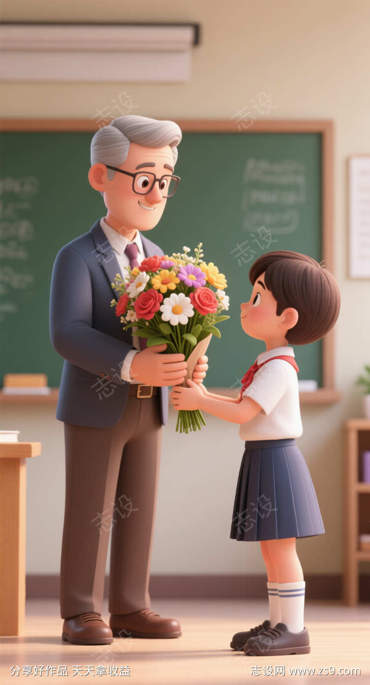 教师节插画