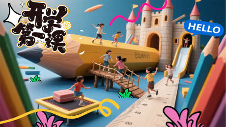 开学第一课_源文件下载_PSD格式_4202X2363像素-美陈,铅笔,幼儿园-作品编号:2025090611121874-志˓设˘网