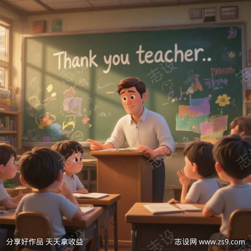 课堂上的男老师