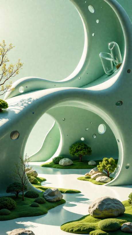 绿色创意产品海报背景_AI图片下载_dpmpp_2s_ancestral采样_864X1536像素-背景,海报,产品-作品编号:2025090614399849-志‘设‘网