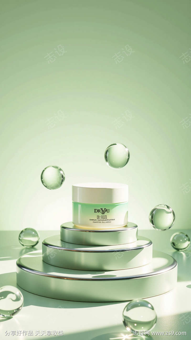 简约电商美妆产品海报背景