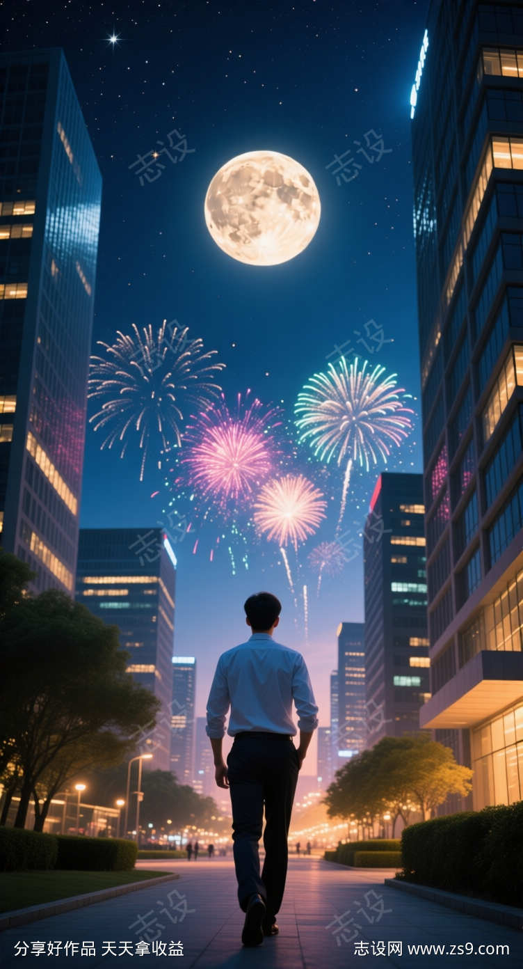 中秋思乡海报
