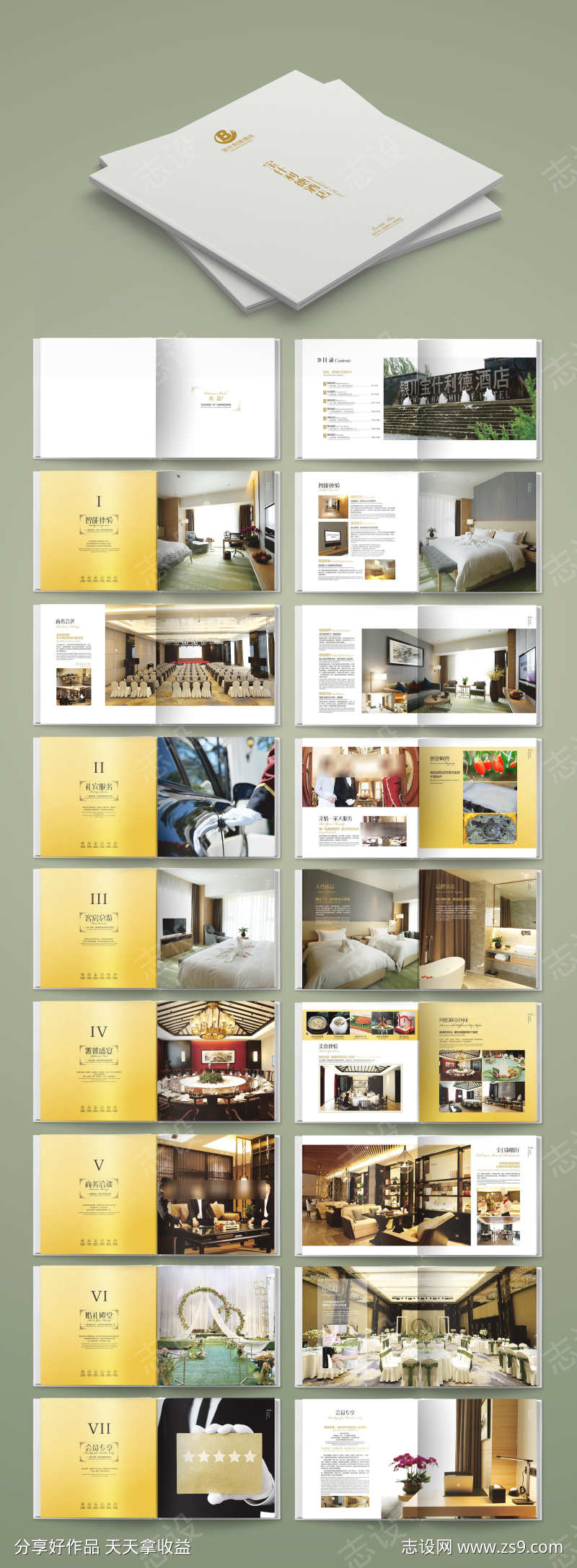 高端大气商务酒店企业宣传画册手册