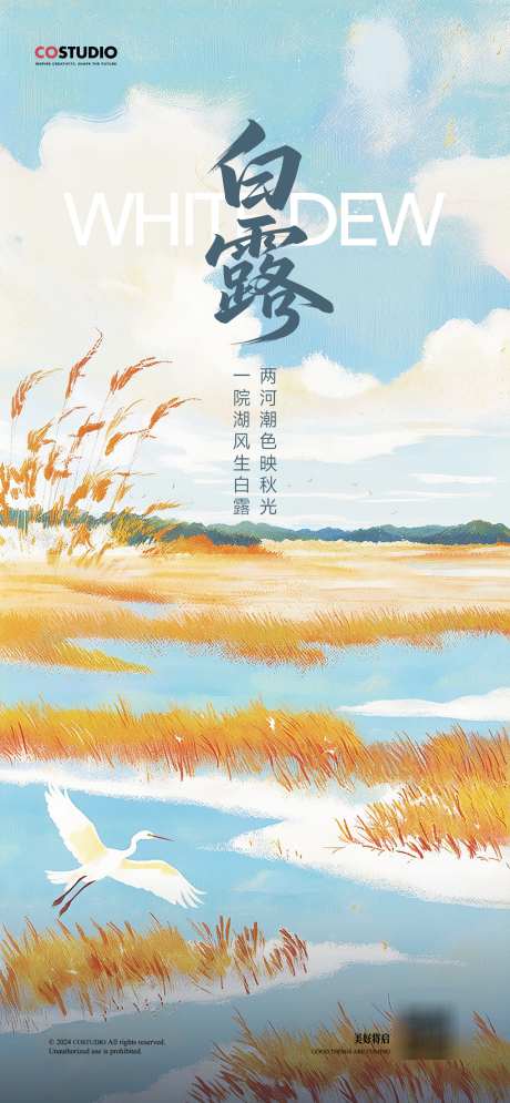 白露新中式简约意境节气海报_源文件下载_PSD格式_1280X2768像素-芦苇,秋天,意境-作品编号:2025090711194210-志`设‛ۛ网