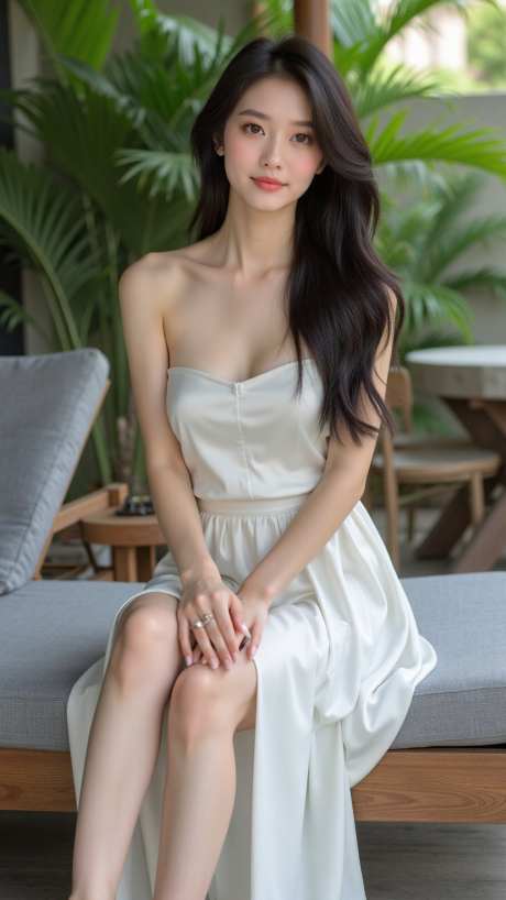坐在沙发上优雅大方的美女模特_AI图片下载_dpmpp_2m采样_864X1536像素-写真,坐姿,大方-作品编号:2025090813367914-志ˈ̹设ˆ网