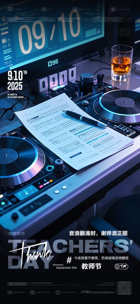 DJ教师节音乐_源文件下载_PSD格式_1136X2460像素-酒吧,制作,音乐-作品编号:2025090910456030-志·设˰网