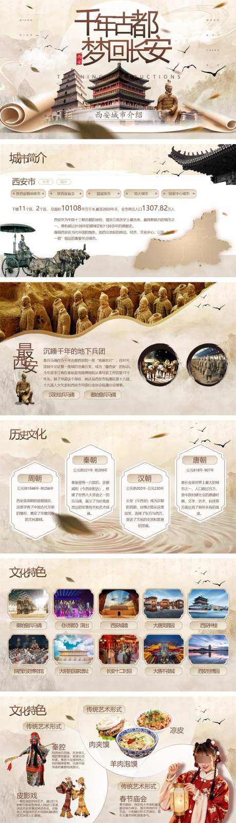 西安文商旅城市推荐汇报PPT_源文件下载_PPT格式_1000X4673像素-旅游文化,旅游,旅游宣传-作品编号:2025090908588206-志’设·网