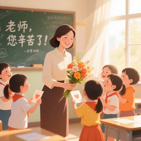 老师你辛苦了9月10日教师节海报_AI图片下载_采样_1024X1024像素-教师节,9月10日,你辛苦了-作品编号:2025090910485059-志˜设’网