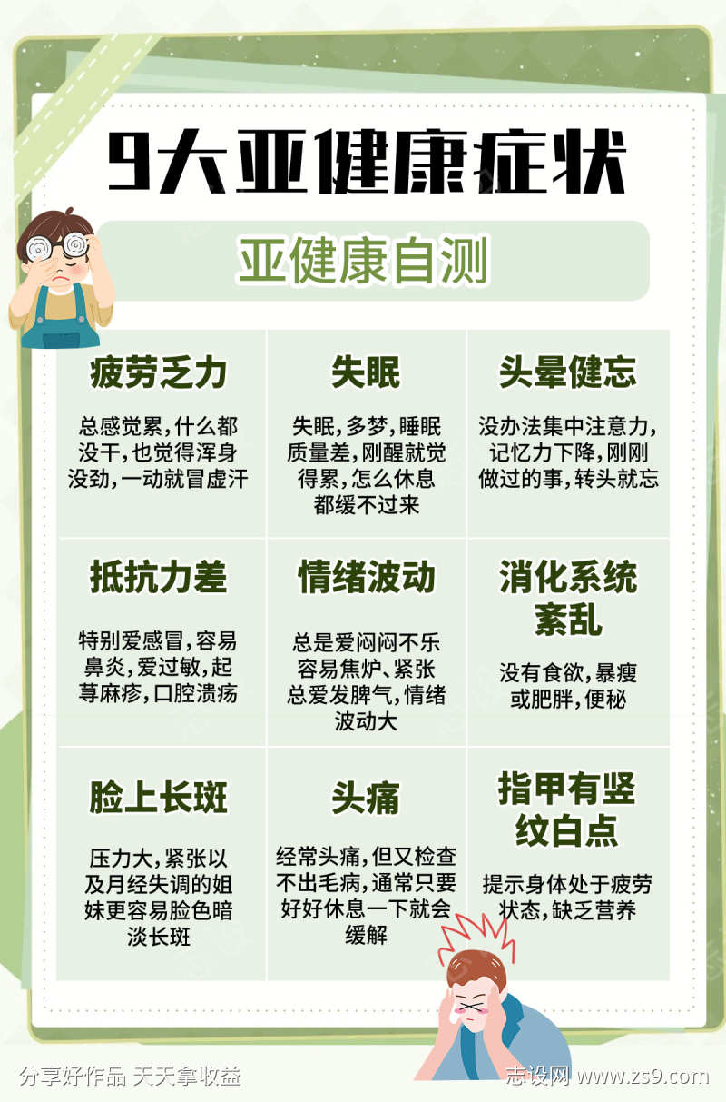亚健康海报