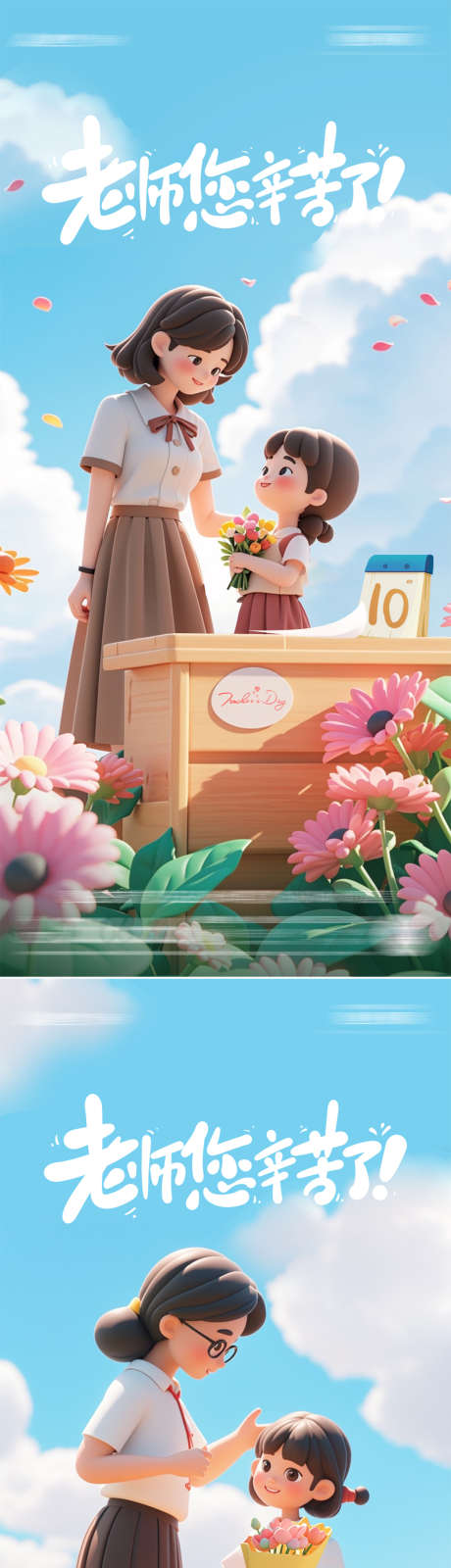 地产教师节系列海报_源文件下载_PSD格式_1145X4961像素-房地产,公历节日,教师节-作品编号:2025090901857758-志˘设˘网