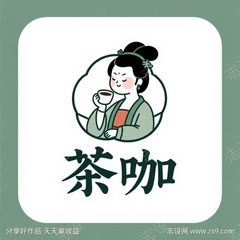 茶咖logo